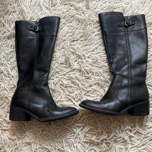 Tall Black Born Boots Size 8